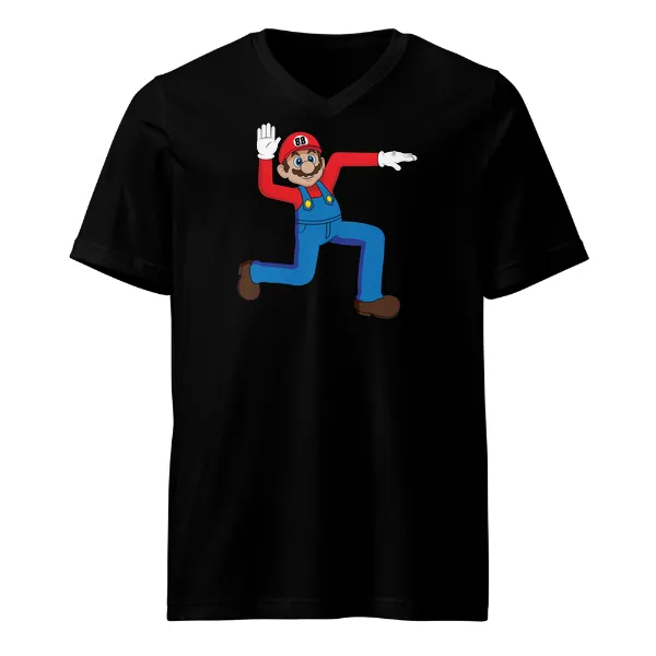 Super Swasi Mario - Mens • T-shirt • V-neck • Basic