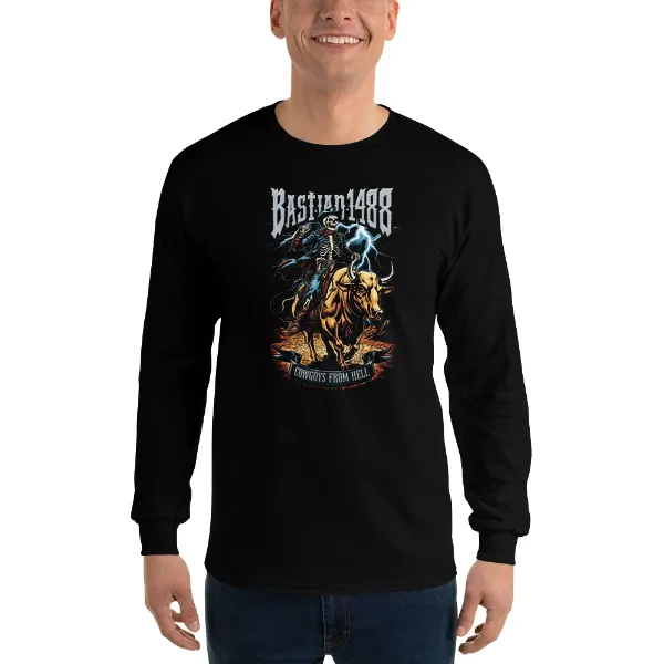 Bastian 1488 Cowgoy From Hell - Mens • T-shirt • Long Sleeve • Basic