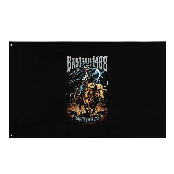 Bastian 1488 Cowgoy From Hell - Flag • Small