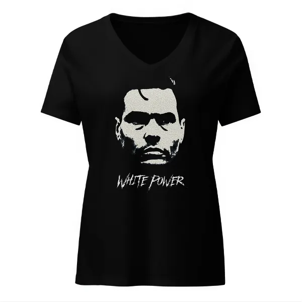 GLR White Power - Ladies • T-shirt • V-neck • Premium