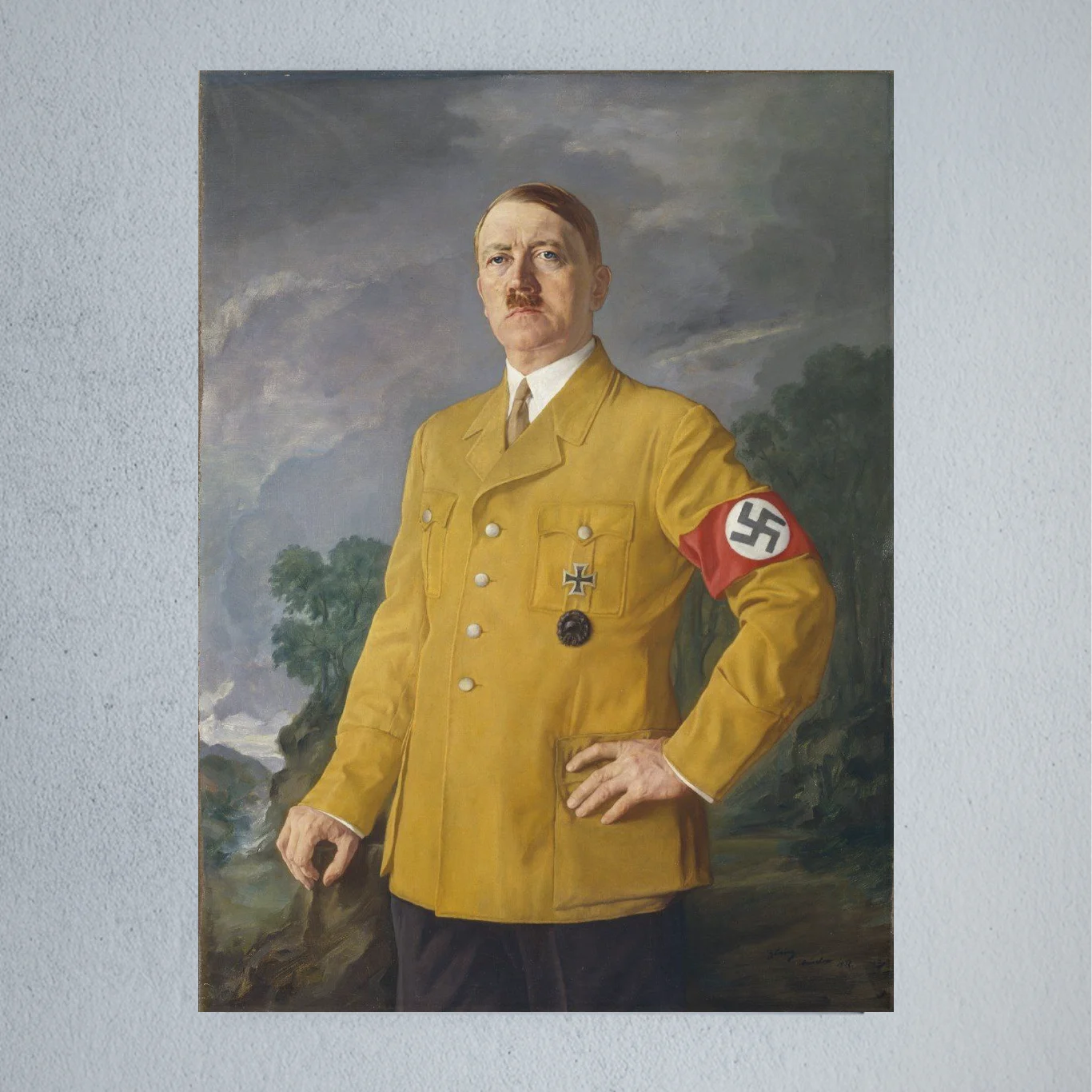 Der Führer Gemälde Portrait Adolf Hitler by Heinrich Knirr 1937 • Poster