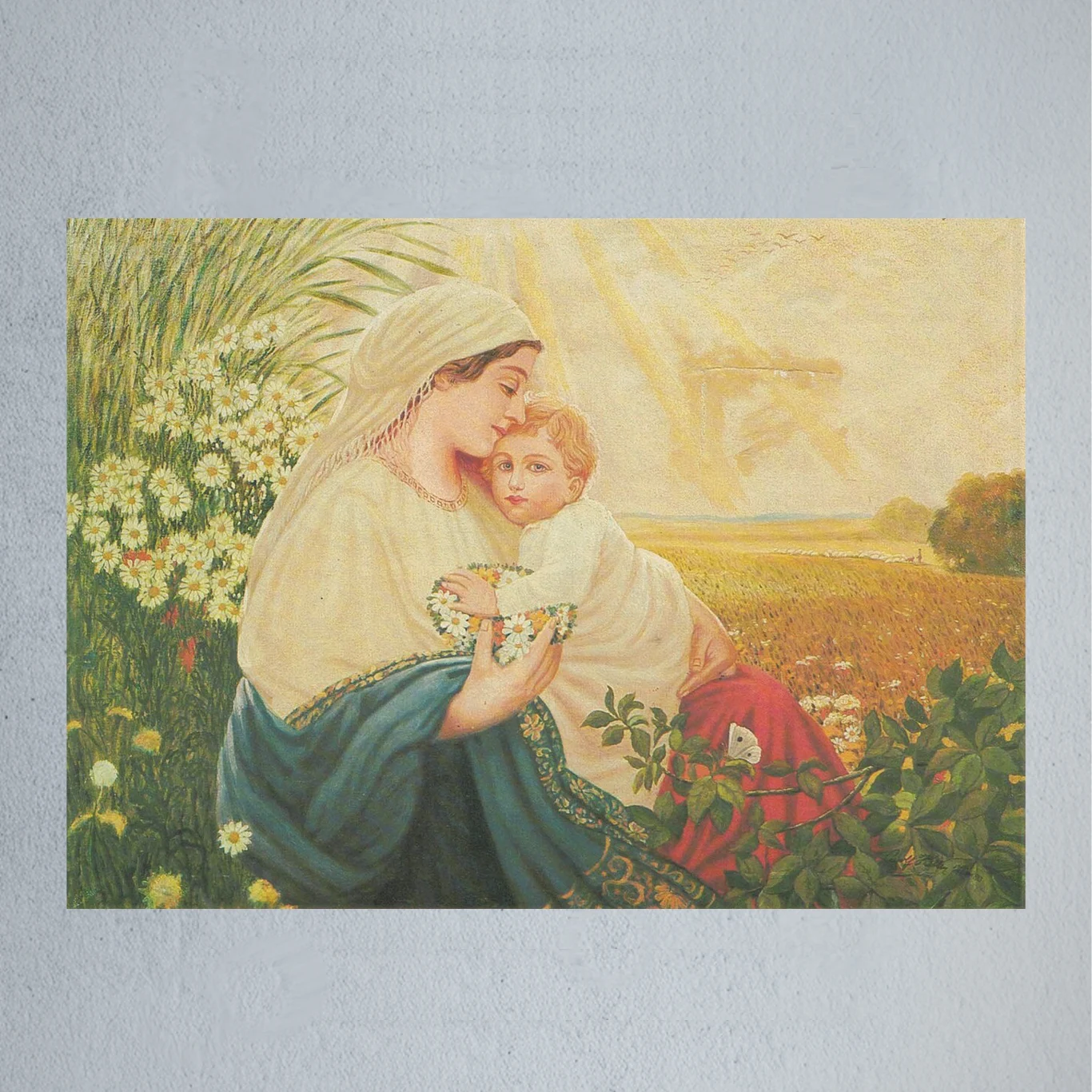 Mother Mary with the Holy Child Jesus Christ by Adolf Hitler • Poster