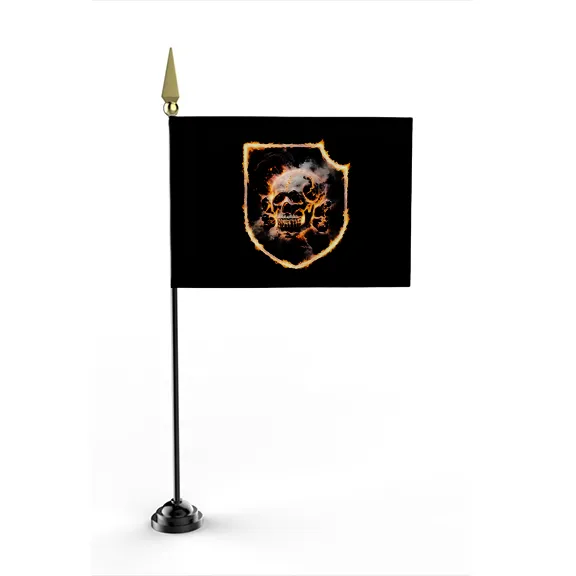 Blazing Panzer Totenkopf - Flag • Mini
