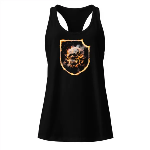Blazing Panzer Totenkopf - Ladies • Razorback Tank • Premium