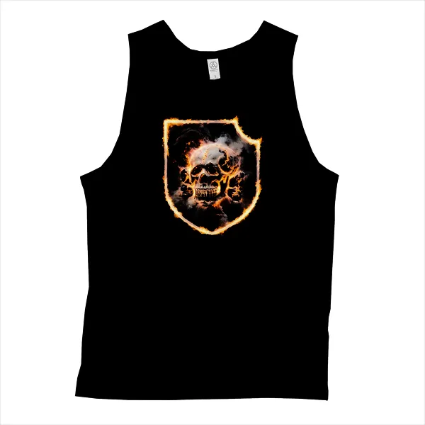 Blazing Panzer Totenkopf - Mens • Tank Top • Premium