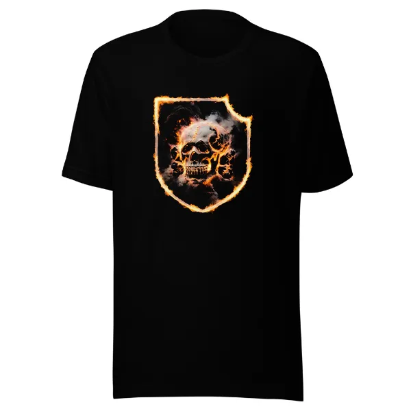 Blazing Panzer Totenkopf - Mens • T-shirt • Crew • Premium