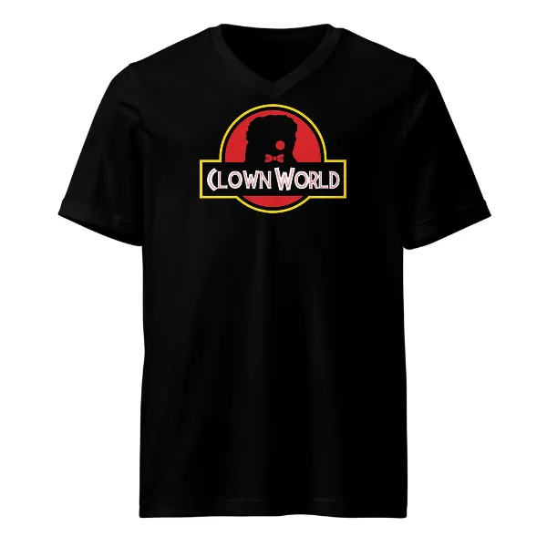 Clown World - Mens • T-shirt • V-neck • Premium