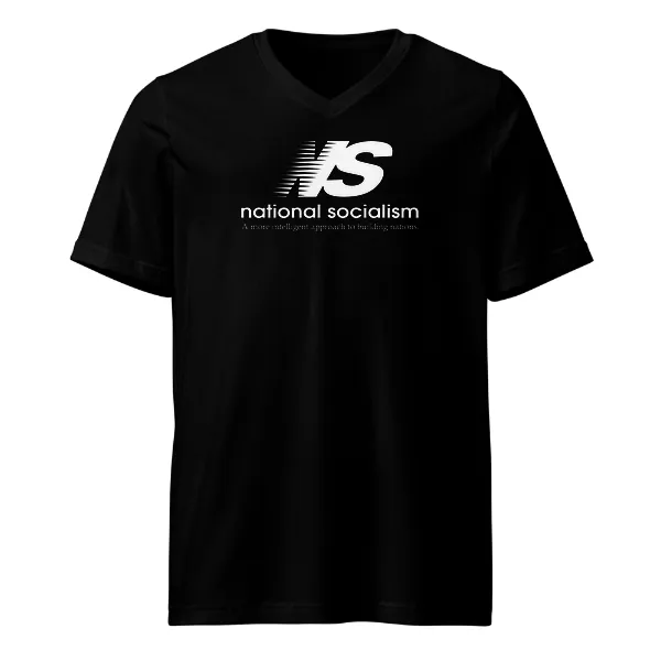 NS National Socialism - Mens • T-shirt • V-neck • Premium