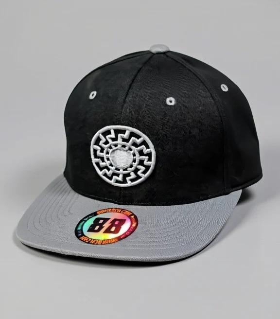 Sonnenrad • Silver Stitching • Black/Silver Hat