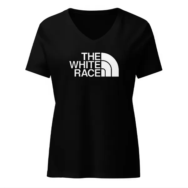 The White Race - Ladies • T-shirt • V-neck • Basic