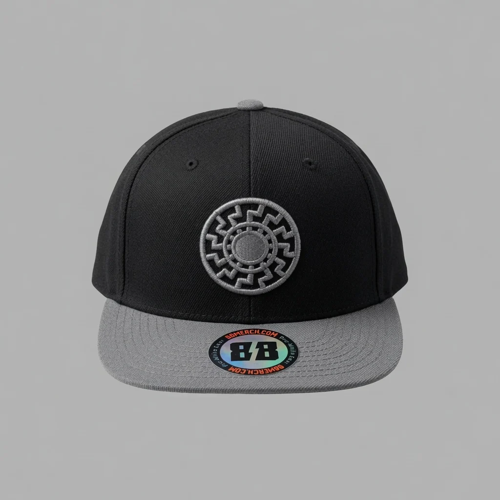 Sonnenrad • Silver Stitching • Black/Silver Hat