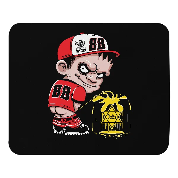 88 Kid Pissing on Jews - Mouse Pad