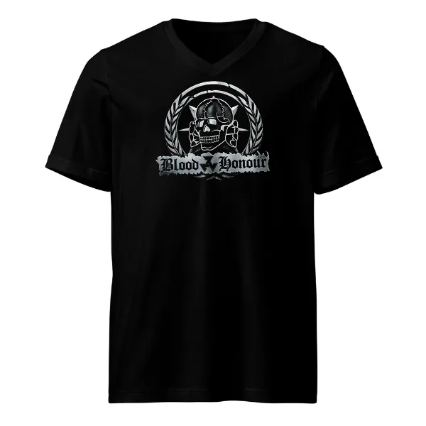 Blood and Honor Totenkopf - Mens • T-shirt • V-neck • Premium