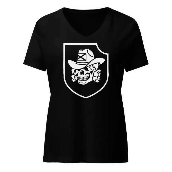 Cowboy Panzer Totenkopf Division - Ladies • T-shirt • V-neck • Basic