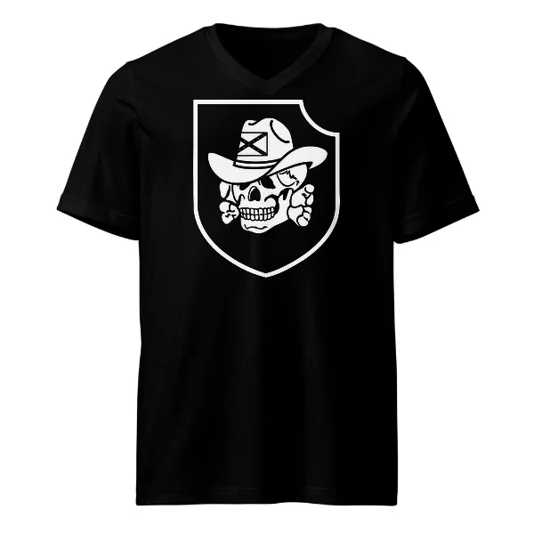 Cowboy Panzer Totenkopf Division - Mens • T-shirt • V-neck • Basic