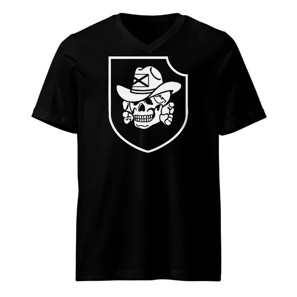 Cowboy Panzer Totenkopf Division - Mens • T-shirt • V-neck • Premium