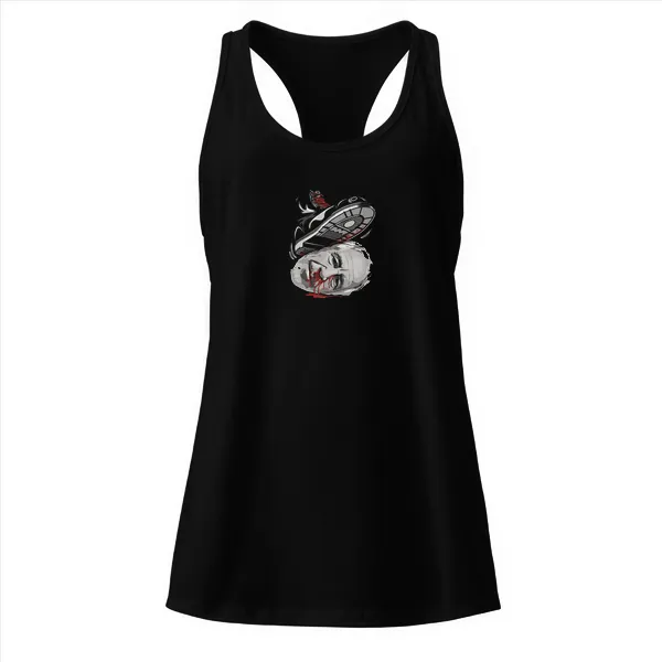 Curbstomp Epstein Pedos - Ladies • Razorback Tank • Premium