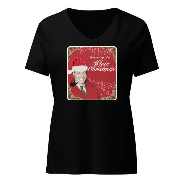 GLR White Christmas - Ladies • T-shirt • V-neck • Premium
