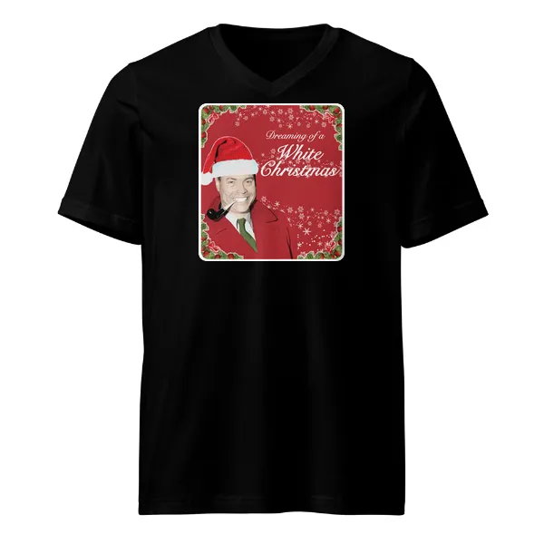 GLR White Christmas - Mens • T-shirt • V-neck • Premium