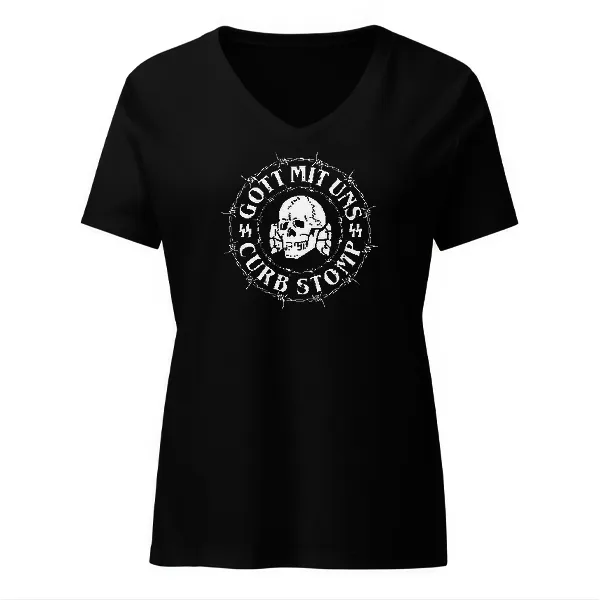 Gott Mit Unz Curb Stomp - Ladies • T-shirt • V-neck • Basic