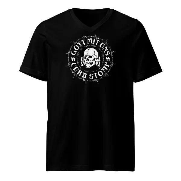 Gott Mit Unz Curb Stomp - Mens • T-shirt • V-neck • Basic