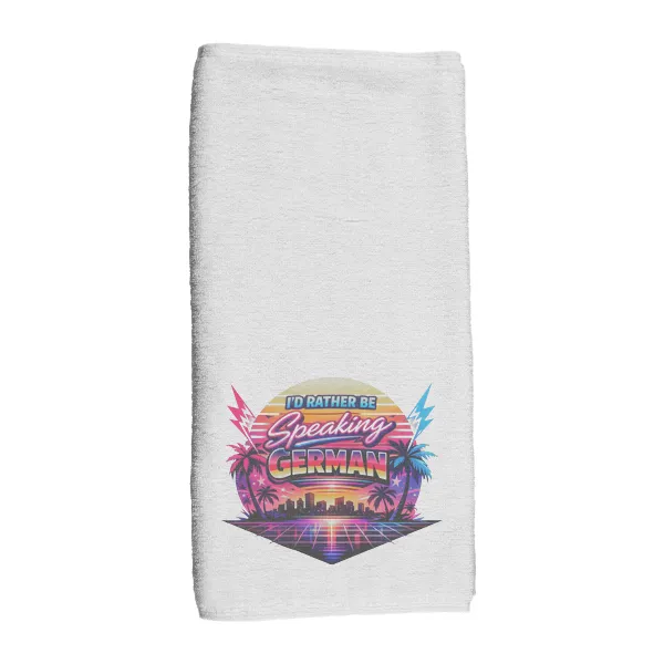 I'd Rather Be Speaking German - Hand Towel