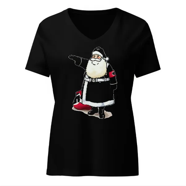 NSDAP Santa - Ladies • T-shirt • V-neck • Premium