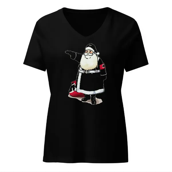 NSDAP Santa - Ladies • T-shirt • V-neck • Basic