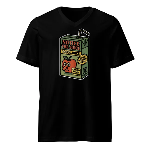 Notice The Juice - Mens • T-shirt • V-neck • Premium