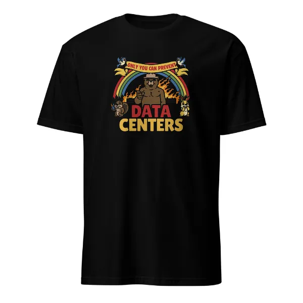 Only You Can Prevent Data Centers - Mens • T-shirt • Crew • Basic