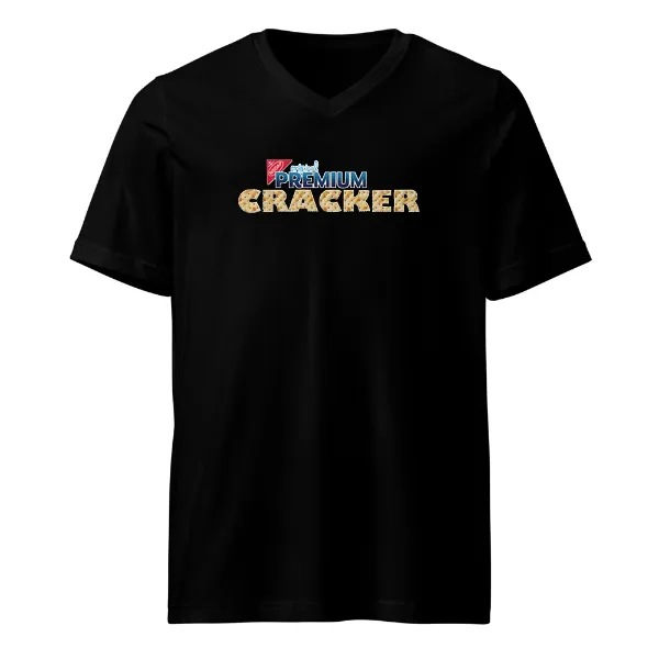 Premium Cracker - Mens • T-shirt • V-neck • Basic