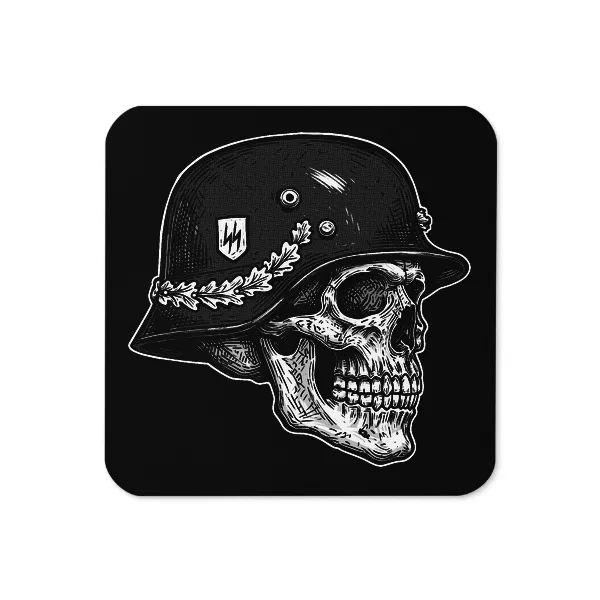 SS Skull Helmet - Coaster