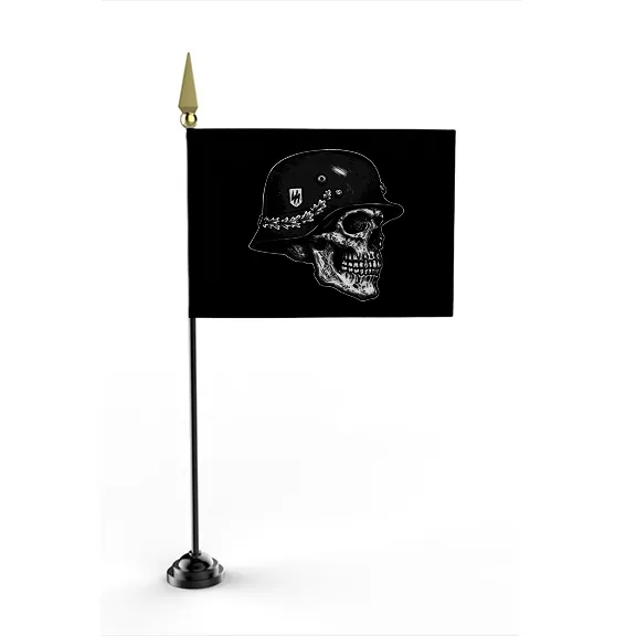 SS Skull Helmet - Flag • Mini