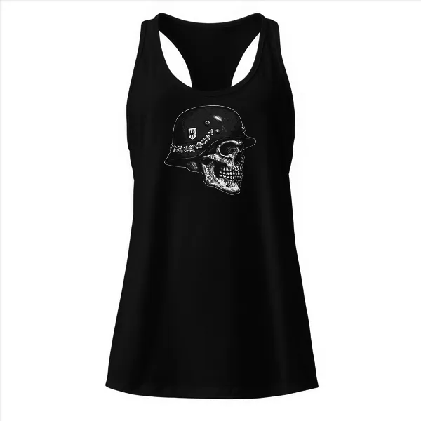 SS Skull Helmet - Ladies • Razorback Tank • Premium