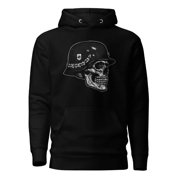 SS Skull Helmet - Mens • Hoodie • Premium