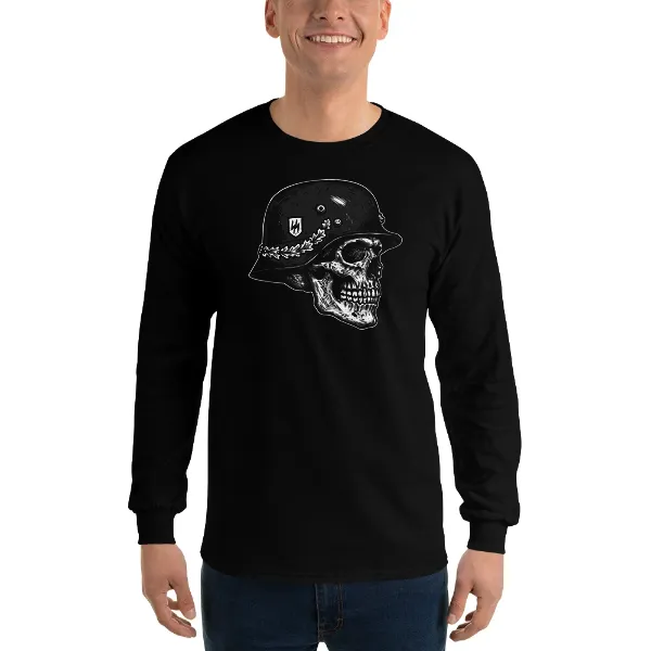 SS Skull Helmet - Mens • T-shirt • Long Sleeve • Basic