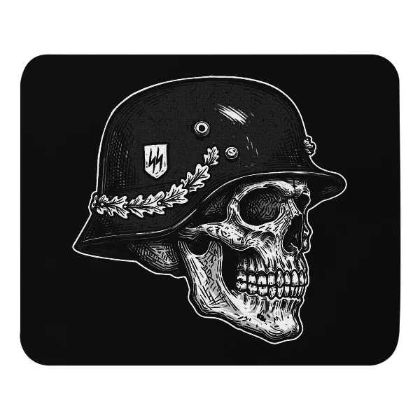 SS Skull Helmet - Mouse Pad