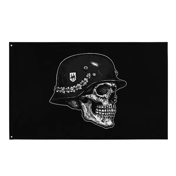 SS Skull Helmet - Flag • Small