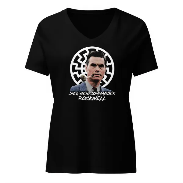 Seig Heil Commander Rockwell - Ladies • T-shirt • V-neck • Basic