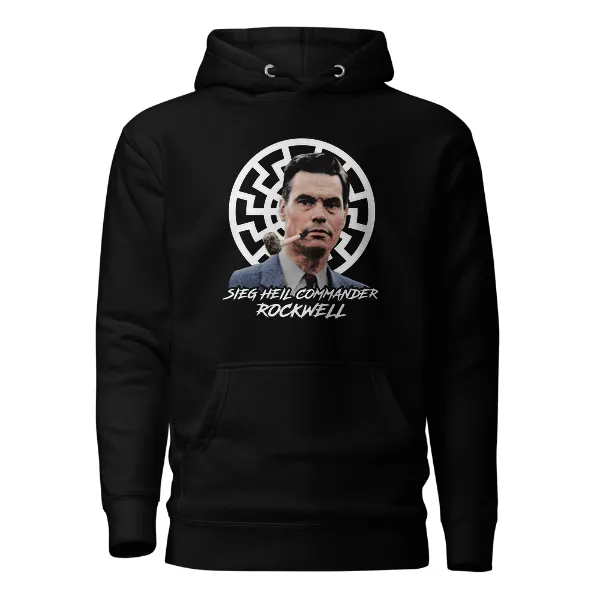 Seig Heil Commander Rockwell - Mens • Hoodie • Premium