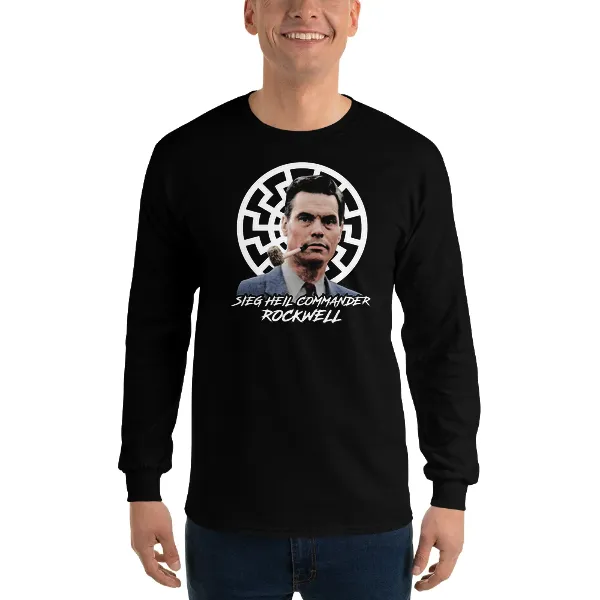 Seig Heil Commander Rockwell - Mens • T-shirt • Long Sleeve • Basic