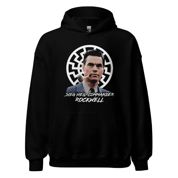Seig Heil Commander Rockwell - Mens • Hoodie • Basic