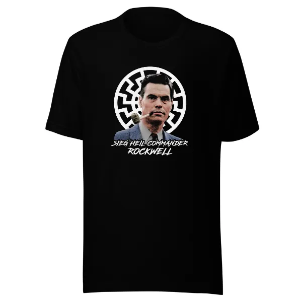 Seig Heil Commander Rockwell - Mens • T-shirt • Crew • Premium