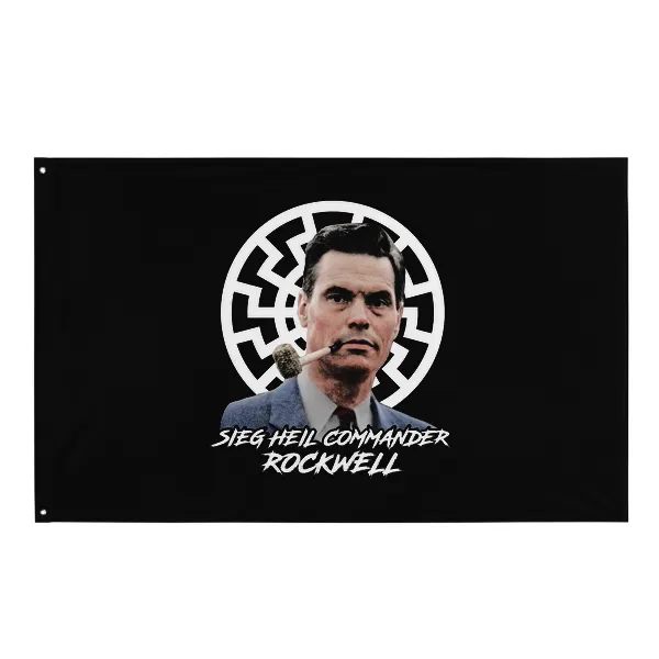Seig Heil Commander Rockwell - Flag • Small