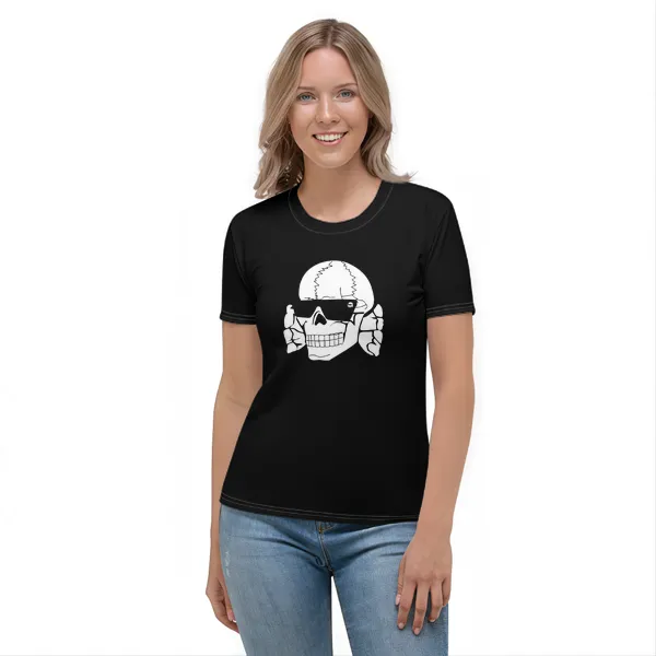Skull Shades Logo - Ladies • T-shirt • Crew • Premium
