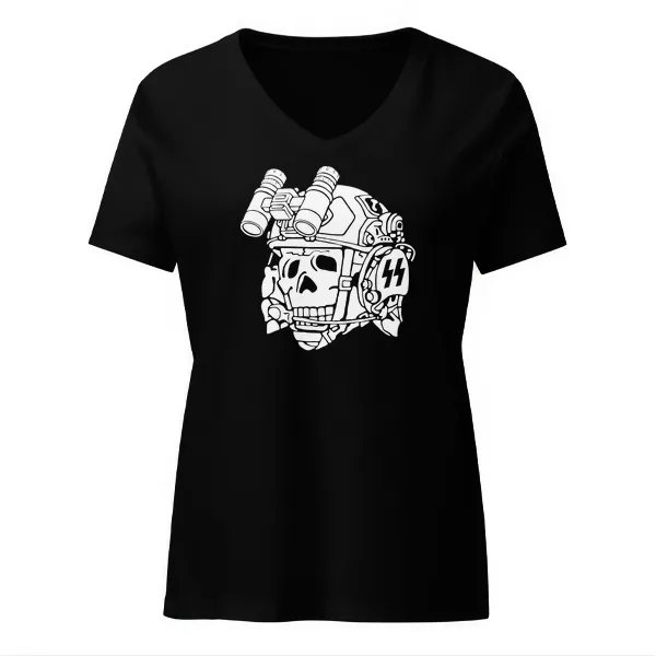 Tactical Totenkopf - Ladies • T-shirt • V-neck • Premium