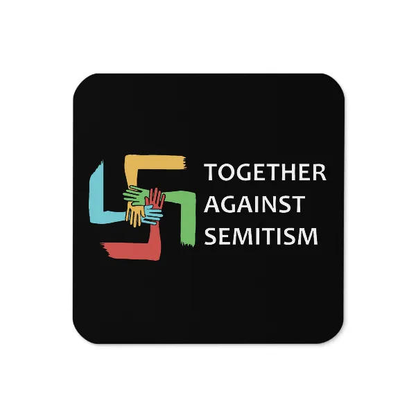 Together Against Semitism - Coaster