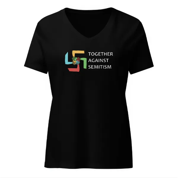Together Against Semitism - Ladies • T-shirt • V-neck • Premium