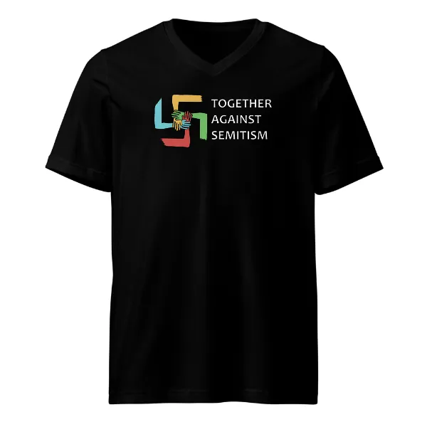 Together Against Semitism - Mens • T-shirt • V-neck • Basic