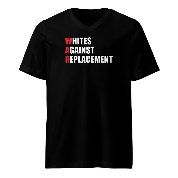 WAR Whites Against Replacement - Mens • T-shirt • V-neck • Premium